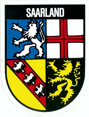 Produktbild von Aufkleber Wappen Saarland 115 x 90 mm