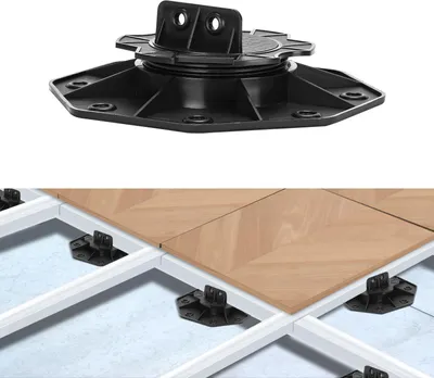 Produktbild von Ikodm Stelzlager Höhenverstellbar 100 Stück Stellfuss 18-30mm Plattenlager - Stelzlager für Terrassenplatten-Unterkonstruktion Holz, WPC und Stein