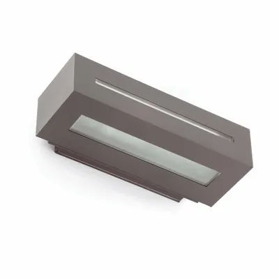 Produktbild von Faro 70888, Wandbeleuchtung für den Außenbereich, Dunkles Grau, Aluminium, IP54, I, E27
