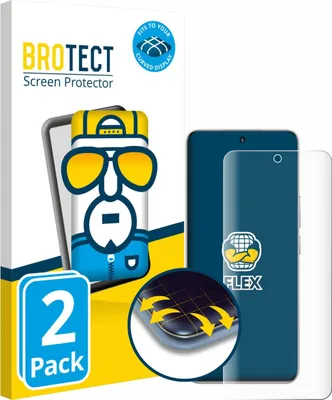 Produktbild von 2x BROTECT Fullscreen Schutzfolie für Honor 200 Displayschutz Folie Fullcover Klar Transparent
