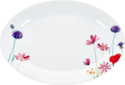 Immagine prodotto di Piatto da portata Marie ovale in porcellana 35,5x24,3cm piatto da portata a fiori