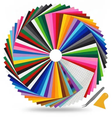 Produktbild von InAndOutdoorMatch - Plotterfolie Set - 26 Farben, KI-generiertes Bild