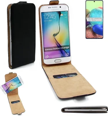 Produktbild von K-S-Trade® Schutz-Hülle Handy-Hülle kompatibel mit Samsung Galaxy A71 5G Flipstyle  360° Smartphone Tasche, schwarz, Case Flip cover