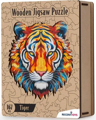 Obrázok produktu pre Drevené Puzzle - Tiger