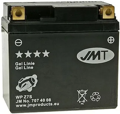 Produktbild von Batterie JMT JMTZ7S 12V 6Ah kompatibel für BMW HP4, S 100RR, Honda CB600 PCX 150