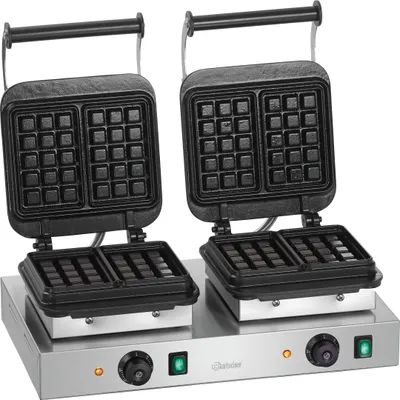 Produktbild von Doppel-Waffeleisen Brüssler Waffel 160 x 100mm