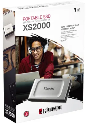 Immagine prodotto di XS2000 1 TB SSD esterno USB-C 3.2 Gen 2x2, grigio