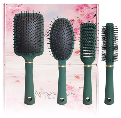 Produktbild von 4-teiliges Haarbürstenset für langes und lockiges Haar