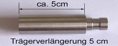 Produktbild von Träger 16 mm Gardinenstange Edelstahl look oder Verlängerung H12 H22 D11 D21 BASIT