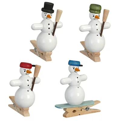 Produktbild von Baumbehang Schneemann mit Klammer c