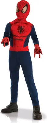 A child wearing a Spider-Man costume.