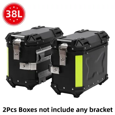 Produktbild von Motorradkoffer - Seitenkoffer, Normalstil B - 38 l - 2 Stück - Aluminiumlegierung - Wasserdicht - Schnellverschluss - PolyurethanInnenfutter