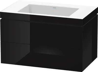 Produktbild von Duravit Duravit Waschtischunterbau L-CUBE WT Vero Air 500x800x480mm o HL sw hgl