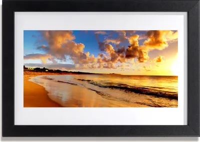 Produktbild von Bild 30x20 MDF-Rahmen Wandkunst Ocean Beach Landschaft