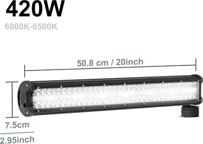 Obrázok produktu pre JOIEYOU 420W LED pracovné svetlo 7D Combo prídavný svetlomet 10-30V reflektor pracovné svetlo LED svetelná lišta offroad prídavný svetlomet IP67 pracovné svetlo