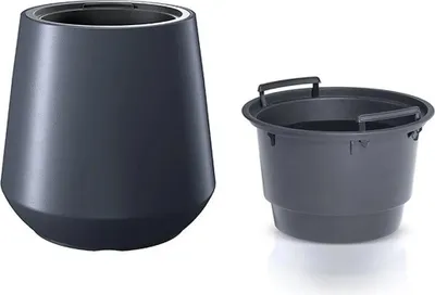 Image de Květináč s vkladem HEOS antracit 43,9cm (varianta IV)
