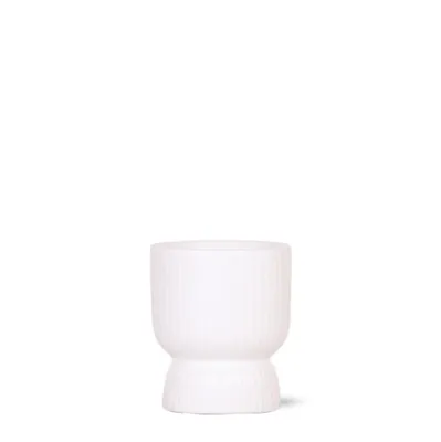 Produktbild von Kolibri Home Diabolo Keramik Blumentopf Weiß - Ø6 cm