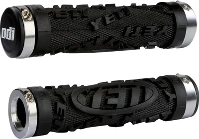 Produktbild von ODI MTB Griffe Yeti Hardcore Lock-On Bonus Pack, Farbe:silber