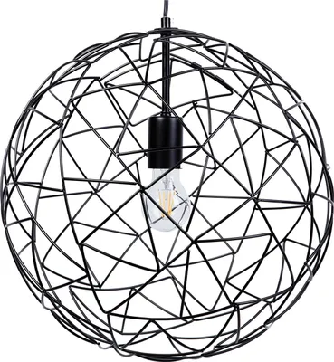 Zdjęcie produktu dla BELIANI Lampa wisząca sufitowa czarna metalowa okrągły otwarty klosz industrialna sypialnia kuchnia