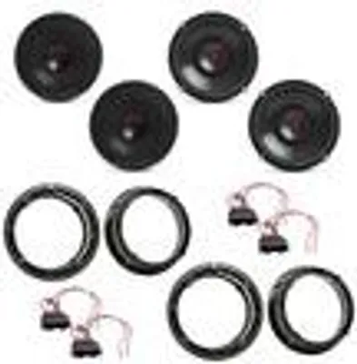 Produktbild von JBL Stage3 627 2-Wege 3 Ohm Lautsprecher Einbauset für Golf 4 Bora vorne hinten