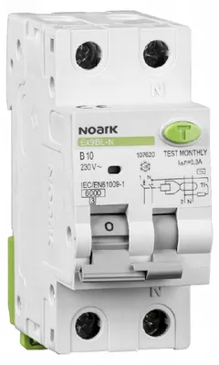 Immagine prodotto di Interruttore differenziale 1P+N B 25A 30mA Ex9BL-N Noark 107624