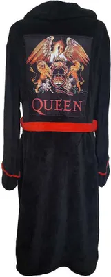 Obrázok produktu pre Queen - Classic Crest Uni Bademantel - Schwarz