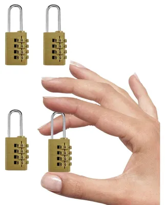 Image de Cadenas à combinaison numérique à 4 chiffres, pour armoires, bagages, salles de sport, abris de jardin, etc