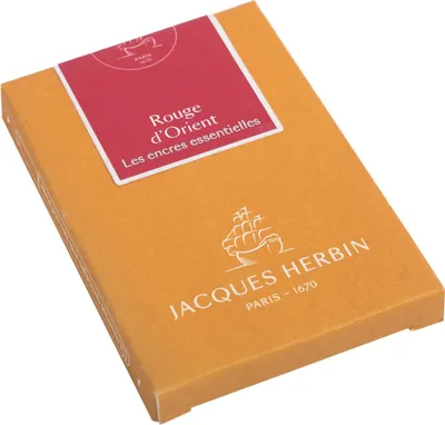 Produktbild von Jacques Herbin 4x 7 große Patronen (internationale Größe 1,35ml) Rot 11069JT