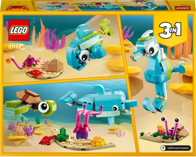 Obrázek produktu pro LEGO Creator Delfín a želva, Sada na stavění, 6 rok/roky, Plast, 137 kusů, 165 g