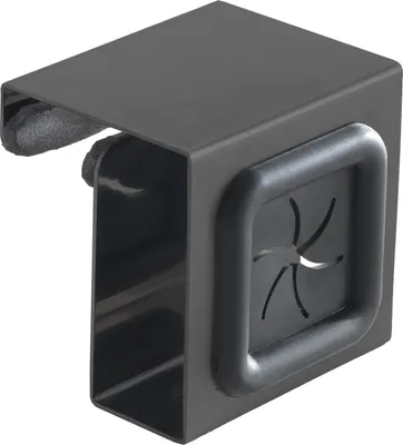 Produktbild von metaltex Handtuchhalter zum Einhaken eckig schwarz/grau