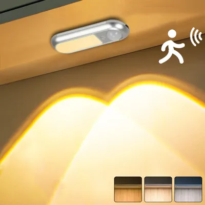 Produktbild von 10CM Unterbauleuchten Küche, 3 Lichtfarbe Led Küchenlicht mit Bewegungssensor, Schranklicht mit Wiederaufladbare Akku Für Schrank Treppe Unterschrank