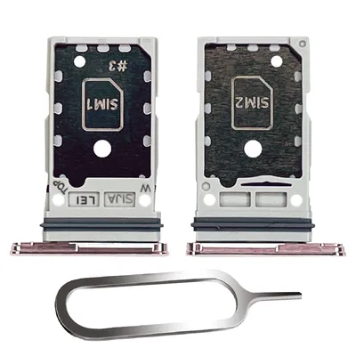 Produktbild von Samsung Galaxy S22 / Plus 5G Sim Karten Halter Tray Adapter Fach Stecker Slot Nadel Dual Pink Gold
