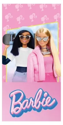 Immagine prodotto di Asciugamano da bagno e da spiaggia Barbie Street Style, 70x140 cm (asciugatura rapida)