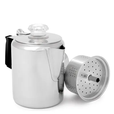 Immagine prodotto di Percolatore in acciaio inox GSI Outdoors per 6 tazze 900 ml, 568 g , argento; 65206