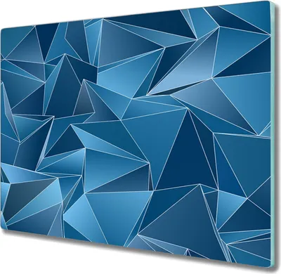 Produktbild von Coloray Herdabdeckplatte 60x52 cm Schneidebrett Kochplattenabdeckung Küchenbrett Hackbrett - geometrische Dreiecke