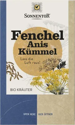 Produktbild von Fenchel, Anis, Kümmel - Tee - 18 Beutel 30,6g | SONNENTOR
