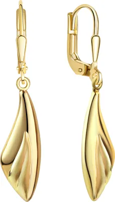 Produktbild von V Ohrhänger 375/- Gold 3,9cm gelb 206330001-2