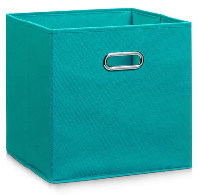 Productafbeelding van Zeller opbergbox, petrolkleurig, vliesmateriaal - 28x28x28; artikelnummer 14138