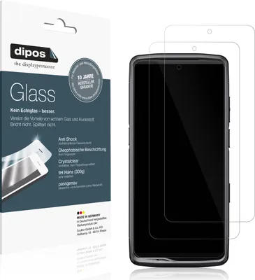 Produktbild von 2x Schutzfolie für Crosscall Stellar M6E - Anti-Shock 9H Folie dipos Glass Kunststoffglas