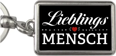 Produktbild von Lieblingsmensch Schlüsselanhänger in schwarz