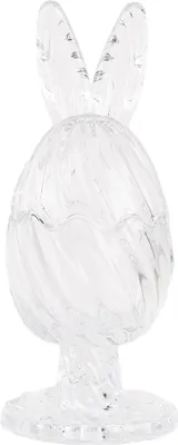 Image de Clayre & Eef Pot en verre Œuf Ø 9x22 cm Verre transparent