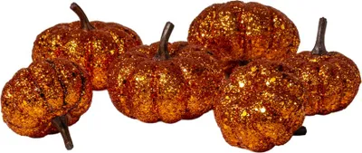 Produktbild von Kleine Glitzer Kürbisse 6 St.