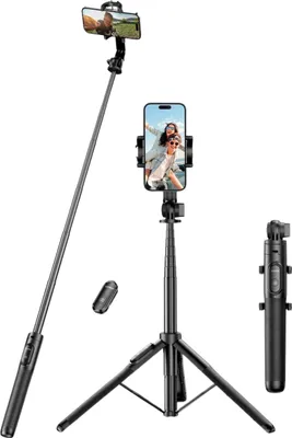 Image de Ugreen LP586 Bâton de selfie télescopique avec support et télécommande Bluetooth 1,5 m - noir
