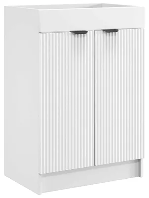 Image de Armoire sous évier de salle de bain Blanc 78,5 x 37,5 x 81 cm