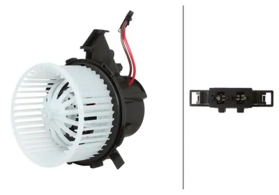Image de Ventilateur d'habitacle 12 V 198 W 2 pôles HELLA adapté notamment pour AUDI A4