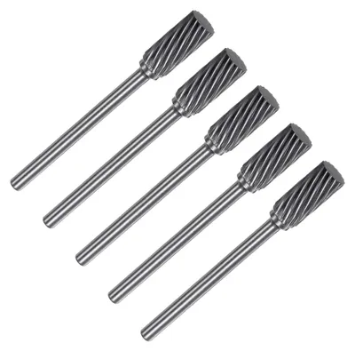 Produktbild von Wolfram-Hartmetallfräser, 1/8" (3mm) Schaft, 6mm Durchmesser, A-Form, 5 Stück