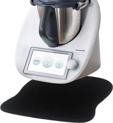 Produktbild von Gleitbrett Gleiter für Thermomix TM6 TM5 Gleitpad Zubehör Tropfmatte Schwarz