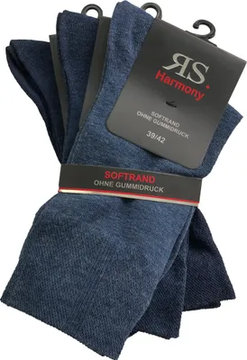 Produktbild von RS Harmony Socken jeansblau 3er-Pack Übergröße