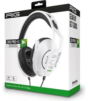 Produktbild von NACON RIG 300 PRO HX, Kabelgebunden, Gaming, 20 - 20000 Hz, 233 g, Kopfhörer, Weiß