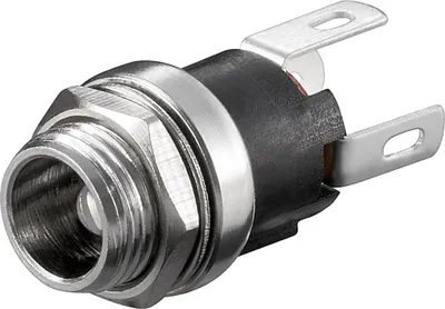 Produktbild von goobay DC Einbaubuchse Stift 2,5 mm Lötanschluß (Bulk)